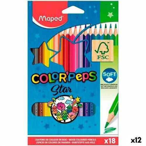 Bojice Maped Color’ Peps Star Pisana 18 Dijelovi (12 kom.) Cijena