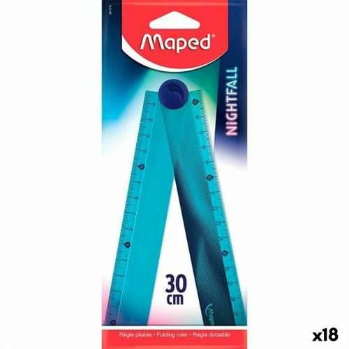 Linijar Maped Nightfall Plava Plastika 30 cm 18 kom. Cijena