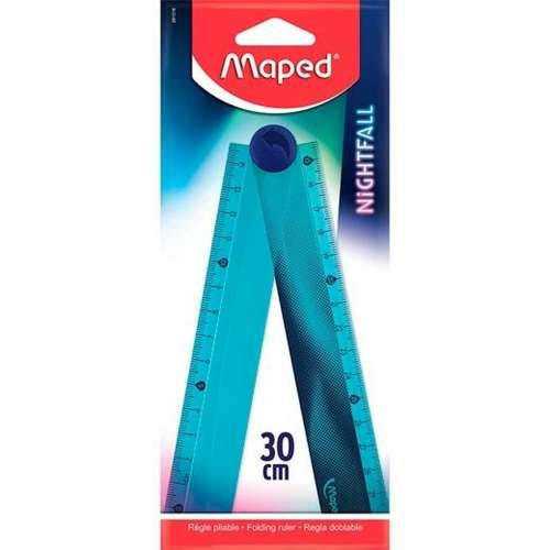 Linijar Maped Nightfall Plava Plastika 30 cm 18 kom. Cijena