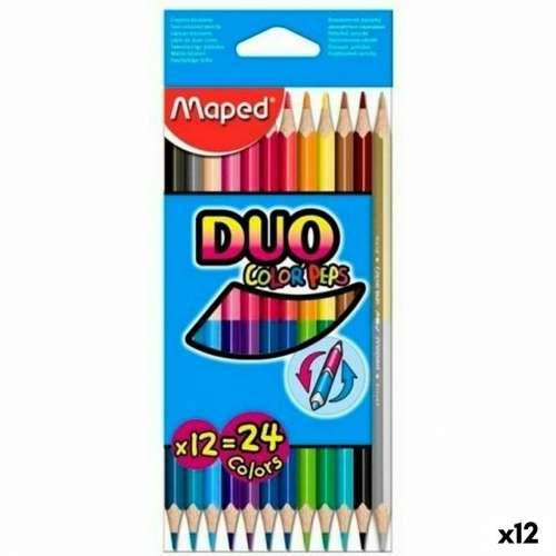 Bojice Maped Duo Color’ Peps  Pisana 12 Dijelovi Dvostruki vrh (12 kom.) Cijena