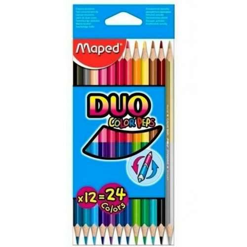 Bojice Maped Duo Color’ Peps  Pisana 12 Dijelovi Dvostruki vrh (12 kom.) Cijena