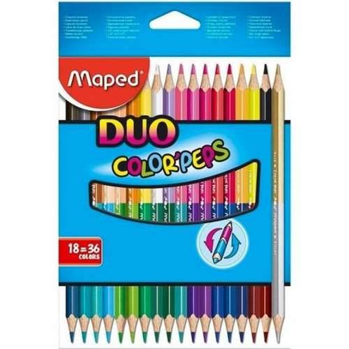Bojice Maped Duo Color’ Peps  Pisana 18 Dijelovi Dvostruki vrh (12 kom.) Cijena