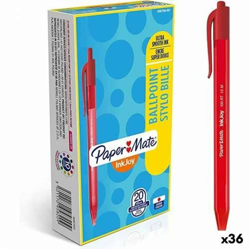 Kemijska Olovka Paper Mate Inkjoy 20 Dijelovi Crvena 1 mm (36 Jedinice) Cijena