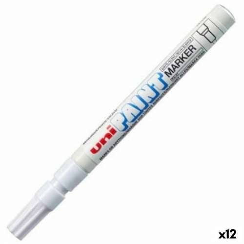 Trajni marker Uni-Ball PX-20 Bijela (12 kom.) Cijena