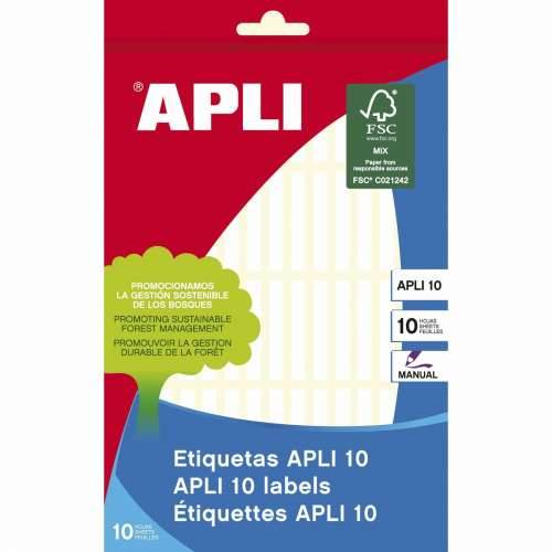 Samoljepljive naljepnice Apli Bijela 10 Listovi 5 x 35 mm (10 kom.) Cijena
