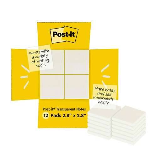 Ljepljive Bilješke Post-it 600-TRSPT-SIOC Providan 12 Dijelovi 73 x 73 mm Cijena