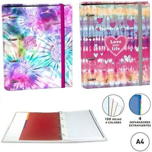 Registrator s prstenovima SENFORT Tie Dye 120 Listovi Pisana A4 Cijena