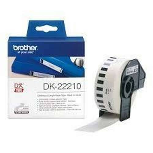 Spojeni Papir za Printere Brother DK-22210 Bijela 29 mm x 30,48 m Crna Crna/Bijela (3 kom.) Cijena