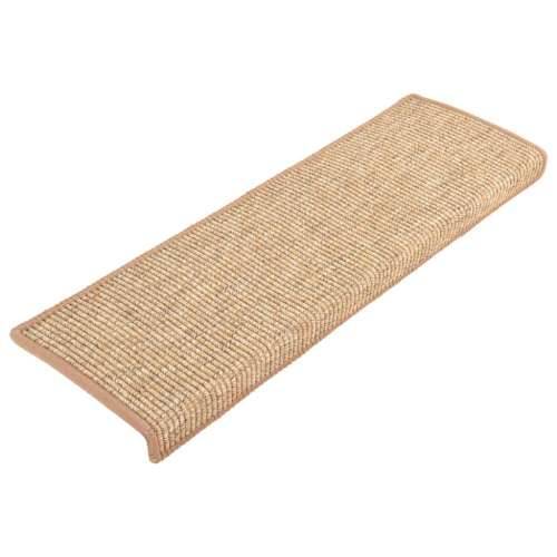 Ljepljivi tepisi za stepenice 15kom svjetlosmeđi 65x21x4cm - Svjetlosmeđa 15 Cijena