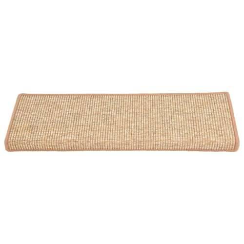 Ljepljivi tepisi za stepenice 15kom svjetlosmeđi 65x21x4cm - Svjetlosmeđa 15 Cijena