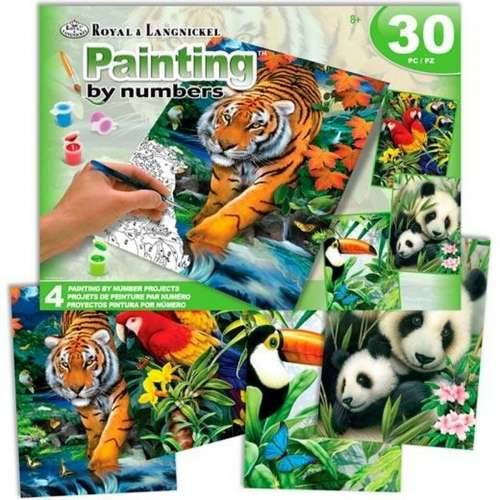 Set za slikanje prema brojevima Royal & Langnickel Jungle 30 Dijelovi Cijena