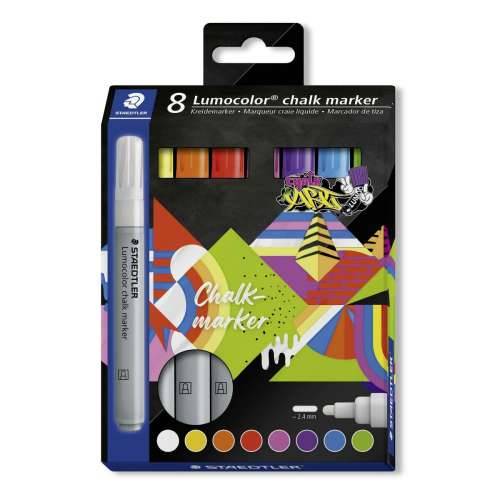 Markeri s tekućom kredom Staedtler Lumocolor 344 8 Dijelovi Cijena