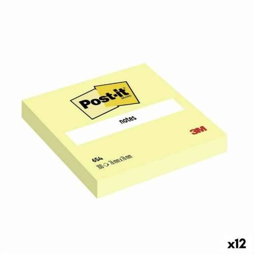 Ljepljive Bilješke Post-it 654 Rumena 76 x 76 mm (12 kom.) Cijena