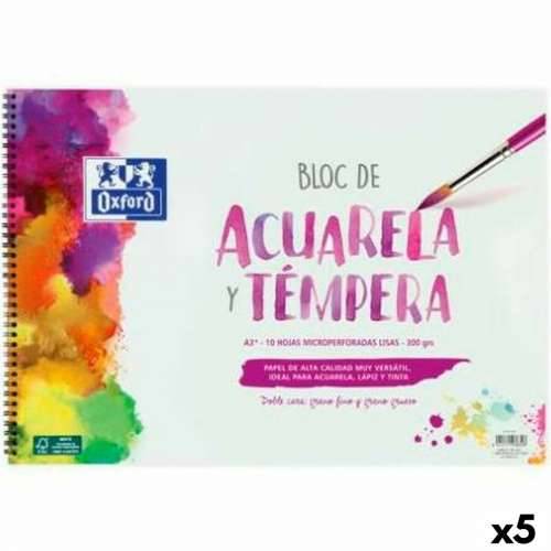 Blok za akvarel Oxford 10 Listovi 300 g/m² (5 kom.) Cijena