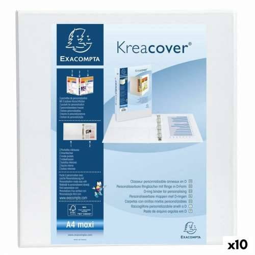 Registrator s prstenovima Exacompta Kreacover Bijela A4+ (10 kom.) Cijena