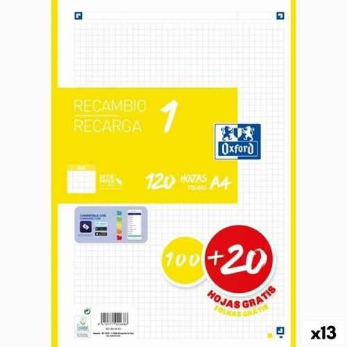 Rešetkasti listovi Oxford Classic Rumena A4 120 Listovi Zamjena (13 kom.) Cijena