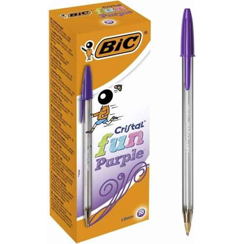 Set Kemijskih Olovaka Bic Cristal Fun Ljubičasti 1,6 mm (18 kom.) Cijena