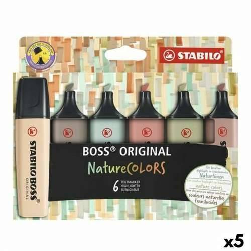 Set Fluorescentnih Markera Stabilo Boss Nature Colors Pisana (5 kom.) Cijena