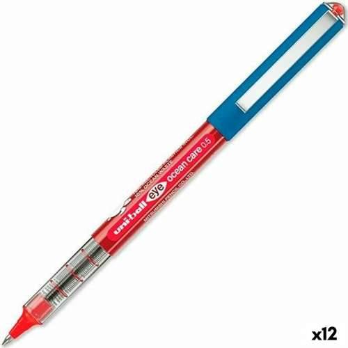 Olovka s tekućom tintom Uni-Ball ROLLERBALL EYE OCEAN CARE 0,5 mm Crvena (12 kom.) Cijena