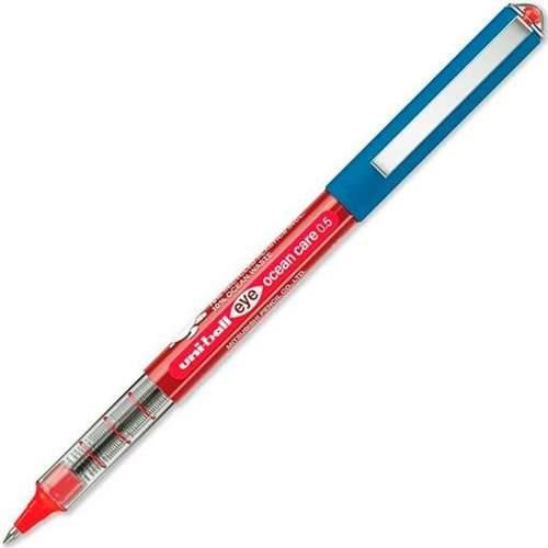 Olovka s tekućom tintom Uni-Ball ROLLERBALL EYE OCEAN CARE 0,5 mm Crvena (12 kom.) Cijena