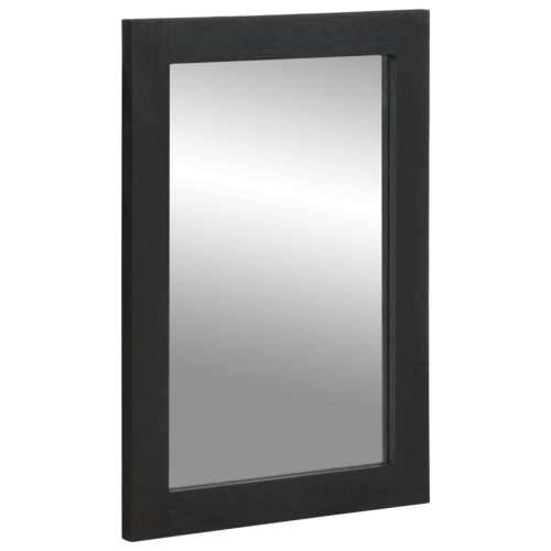 Kupaonsko ogledalo crno 50x70x2,5 cm konstruirano drvo i mesing Cijena
