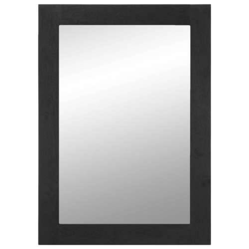Kupaonsko ogledalo crno 50x70x2,5 cm konstruirano drvo i mesing Cijena
