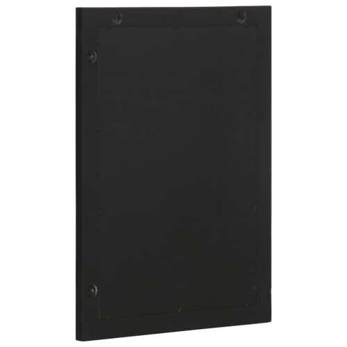 Kupaonsko ogledalo crno 50x70x2,5 cm konstruirano drvo i mesing Cijena