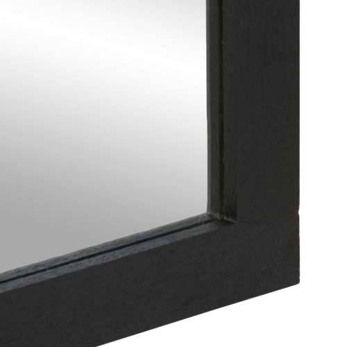 Kupaonsko ogledalo crno 50x70x2,5 cm konstruirano drvo i mesing Cijena
