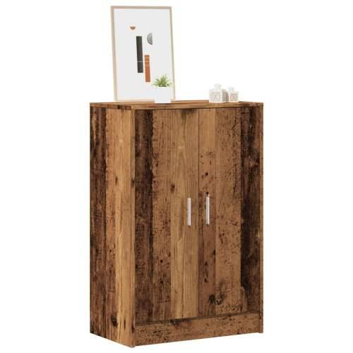 Ormarić za cipele boja staro drvo 60x35x92 cm konstruirano drvo - Staro drvo 60 x 35 x 92 cm 1 shoe cabinet with door Cijena
