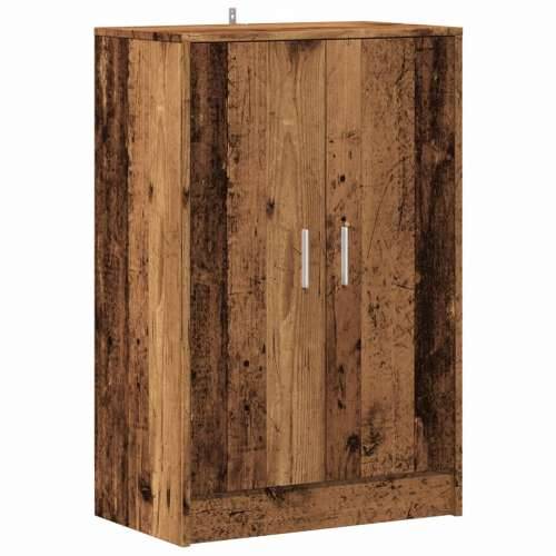 Ormarić za cipele boja staro drvo 60x35x92 cm konstruirano drvo - Staro drvo 60 x 35 x 92 cm 1 shoe cabinet with door Cijena