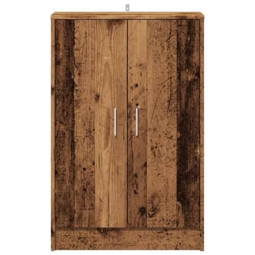 Ormarić za cipele boja staro drvo 60x35x92 cm konstruirano drvo - Staro drvo 60 x 35 x 92 cm 1 shoe cabinet with door Cijena
