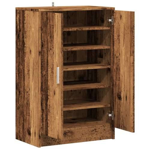 Ormarić za cipele boja staro drvo 60x35x92 cm konstruirano drvo - Staro drvo 60 x 35 x 92 cm 1 shoe cabinet with door Cijena
