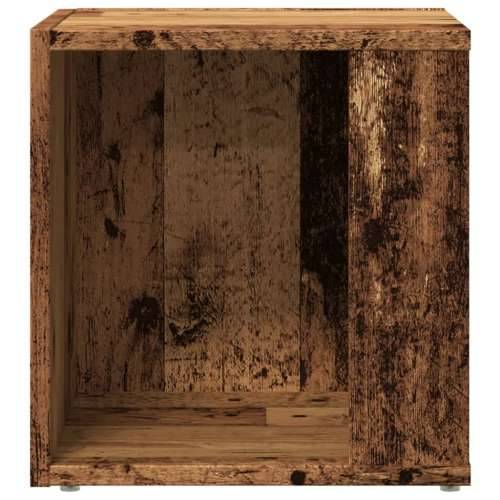 Bočni stolić boja starog drva 33 x 33 x 34 cm konstruirano drvo - Staro drvo 33 x 33 x 34.5 cm 1 Cijena