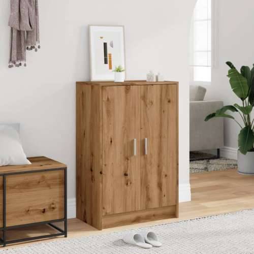 Ormarić za cipele boja hrasta 60x35x92 cm konstruirano drvo - hrast artisan 60 x 35 x 92 cm 1 shoe cabinet with door Cijena