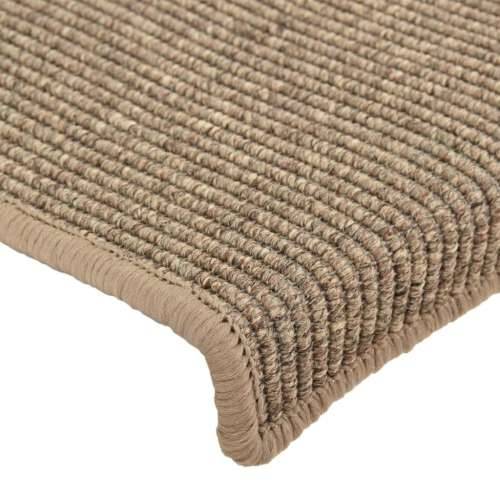 Ljepljivi tepisi za stepenice 15 kom tamnobež 65x21x4 cm - Tamnobež 15 Cijena
