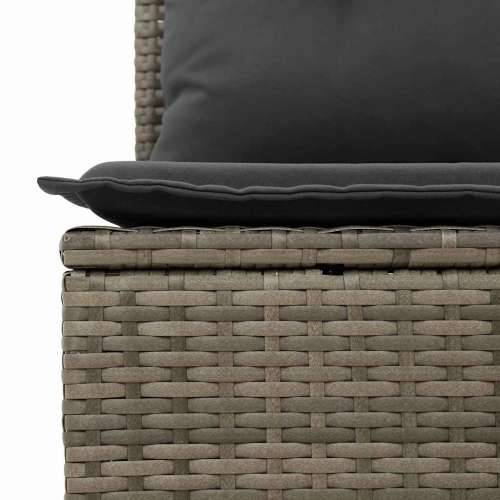 Vrtna garnitura - 7-dijelni set vrtnih sofa sivi od poliratana - Siva 1 Cijena