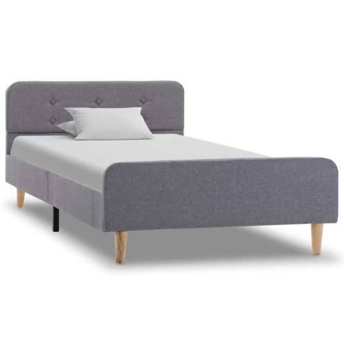 Okvir za krevet od tkanine svjetlosivi 90 x 200 cm - Svjetlosiva 90 x 200 cm Cijena