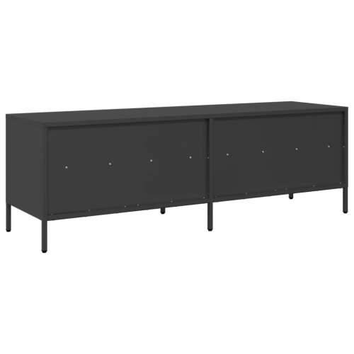 TV ormarić crni 135x39x43,5 cm hladno valjani čelik - Crna 1 135 cm Cijena