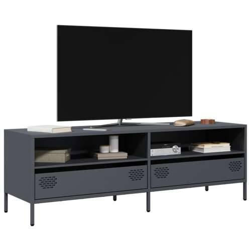 TV ormarić antracit 135 x 39 x 43,5 cm hladno valjani čelik - Antracit 1 135 cm Cijena