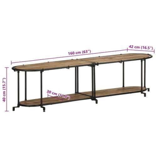 TV ormarić 160x42x40 cm od masivnog grubog drva manga - 160 x 42 x 40 cm 1 Grubo masivno drvo manga Cijena