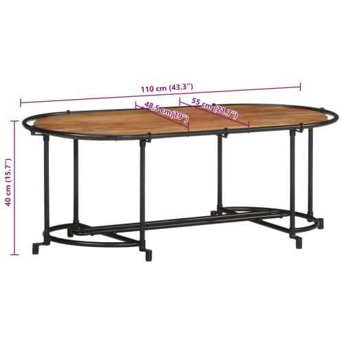 Stolić za kavu 110 x 55 x 40 cm od masivnog bagremovog drva - 1 Masivno bagremovo drvo Cijena