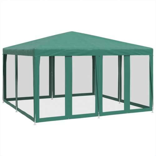 Šator za svadbe - šator za zabave s 8 mrežasta bočna zida zeleni 4 x 4 m HDPE - Zelena 4 x 4 m 1 with 8 sidewalls Cijena