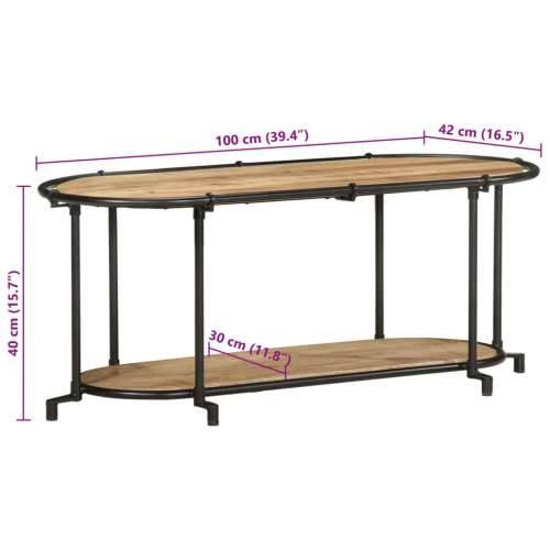 TV ormarić 100x42x40 cm od masivnog grubog drva manga - 100 x 42 x 40 cm 1 Grubo masivno drvo manga Cijena