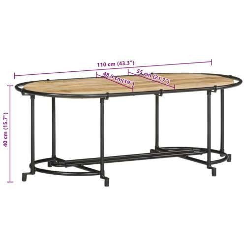 Stolić za kavu 110x55x40 cm od masivnog grubog drva manga - 1 Grubo masivno drvo manga Cijena
