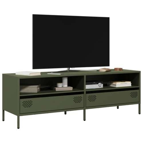 TV ormarić maslinastozeleni 135 x 39 x 43,5 cm čelični - Maslinovo zelena 1 135 cm Cijena