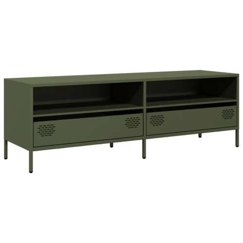 TV ormarić maslinastozeleni 135 x 39 x 43,5 cm čelični - Maslinovo zelena 1 135 cm Cijena