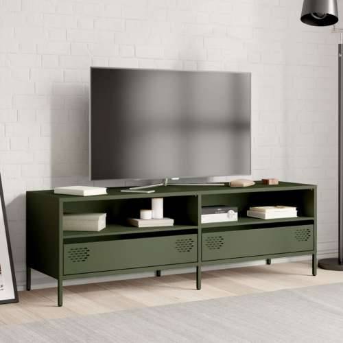 TV ormarić maslinastozeleni 135 x 39 x 43,5 cm čelični - Maslinovo zelena 1 135 cm Cijena