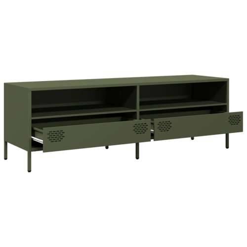 TV ormarić maslinastozeleni 135 x 39 x 43,5 cm čelični - Maslinovo zelena 1 135 cm Cijena