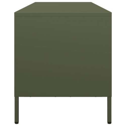 TV ormarić maslinastozeleni 135 x 39 x 43,5 cm čelični - Maslinovo zelena 1 135 cm Cijena