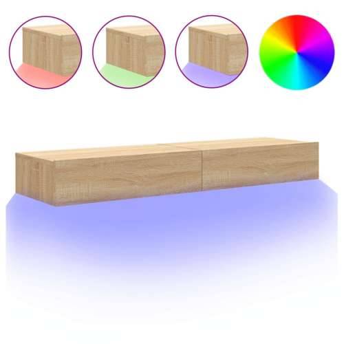 TV ormarići s LED svjetlima 2 kom boja hrasta 60 x 35 x 15,5 cm - sonoma hrast 2 60 cm Cijena